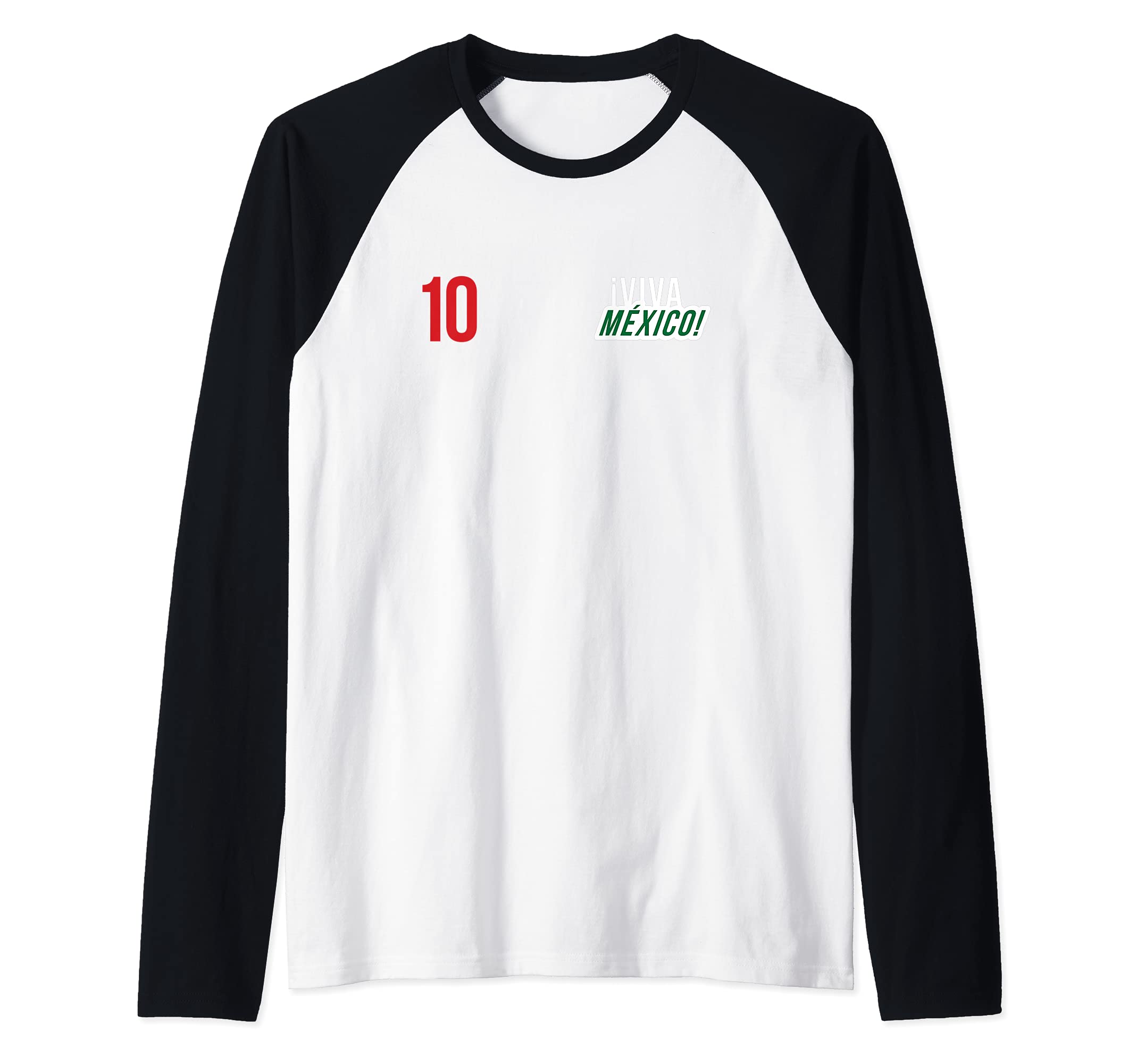 Flag Mexico Raglan Baseball Tee