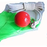 Suzakoo Rubber Exercise Ball Soft Martial Arts Meteor Hammer Fitness Equipment Weight Throw Practice With Rope Dart