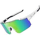 suoso Cycling Polarized Sunglasses for Men: UV400 Protection Glasses Running Baseball Softball Sports Goggles for Youth Women