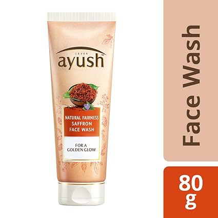 Ayush Natural Fairness Saffron Face Wash, 80g