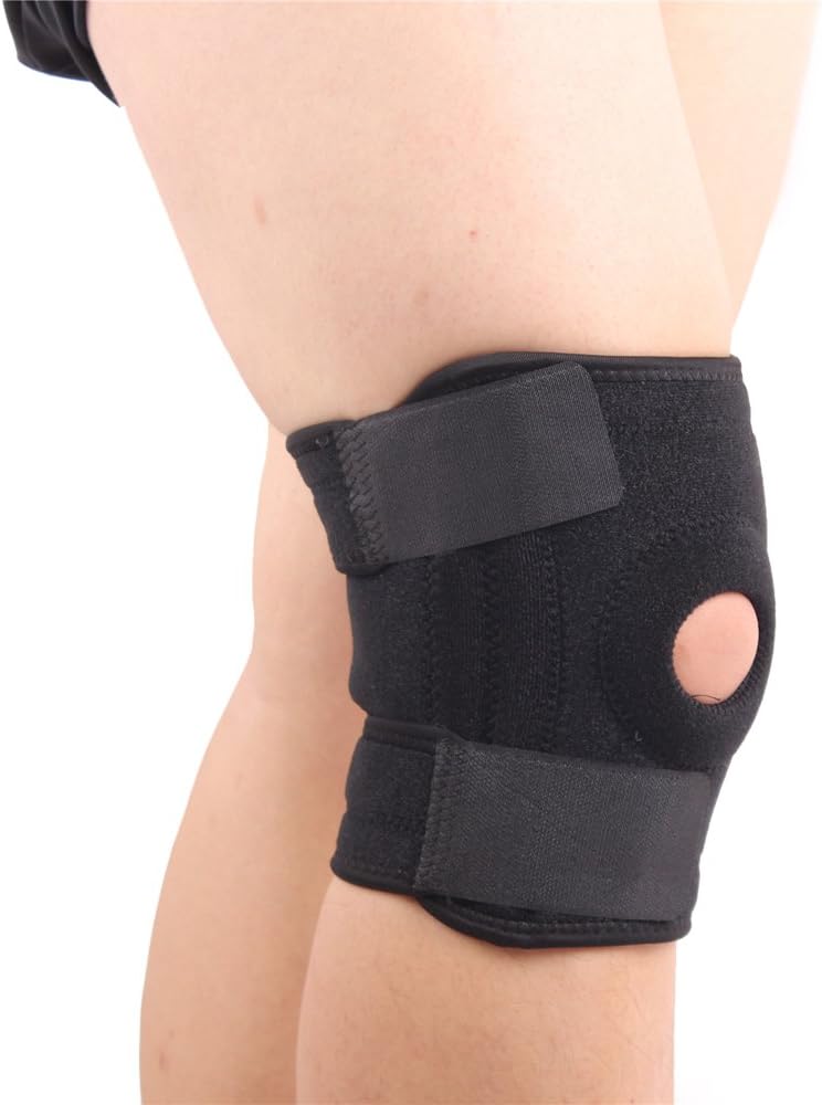 JUEMENZHE Knee Brace Support Sleeve for Arthritis, Meniscus Tear, ACL, Running, Basketball, Sports, Athletic, MCL, Runners - Adjustable Open Patella Stabilizer Protector to Relieve Pain : Sports & Outdoors