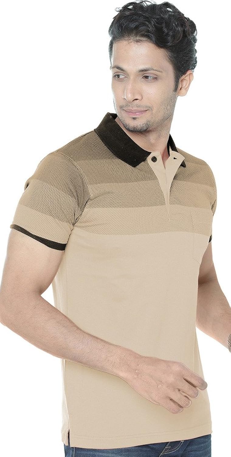 wexford men's cotton full sleeve polo t-shirt