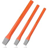 ValueMax 3-Piece Heavy-Duty Cold Chisel Set, Metal Chisel Set | 3/8-Inch, 1/2-Inch, 5/8-Inch, Premium Cr-V Steel, For Carpentry, Metalwork, Woodwork &amp; Masonry Work