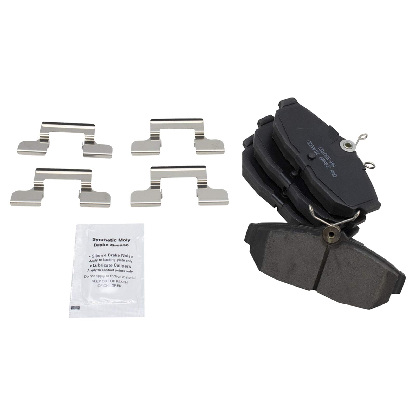 TRQ Rear Brake Pads Ceramic Compatible with