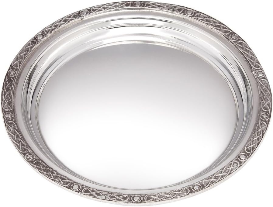 WWP Small Celtic Round Pewter Tray