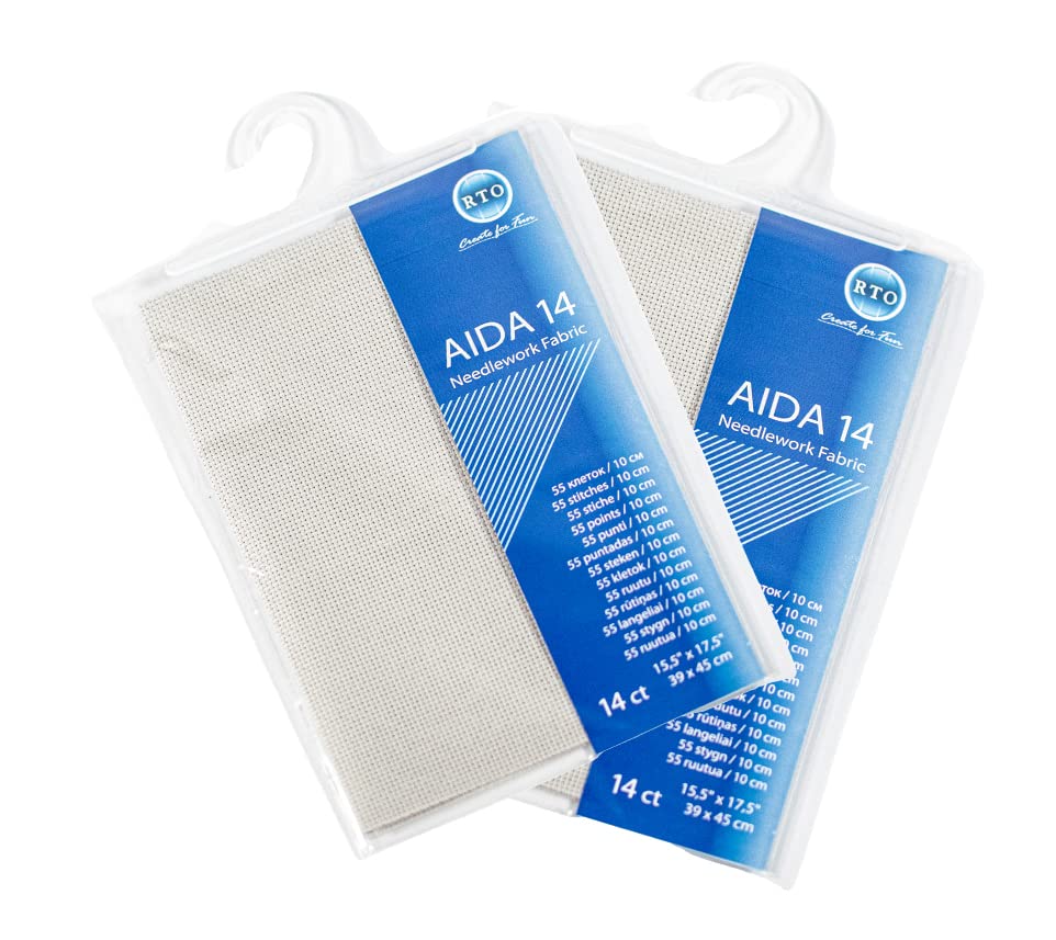 Mouldmaster Aida 14 Count Grey Pack of Two, 39cm x 45cm