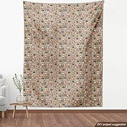 Lunarable Movie Theater Fabric by The Yard, Retro