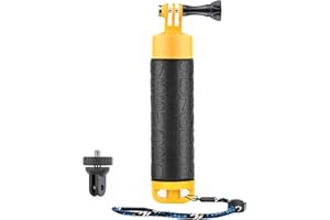 SOONSUN Floating Hand Grip Compatible with GoPro Hero 13 12 11 10 9 8 7 6 5 4 3, Session, Fusion, Max, Osmo Action 3 4, SJCAM, Action Camera Waterproof Handler Handle Mount Accessories