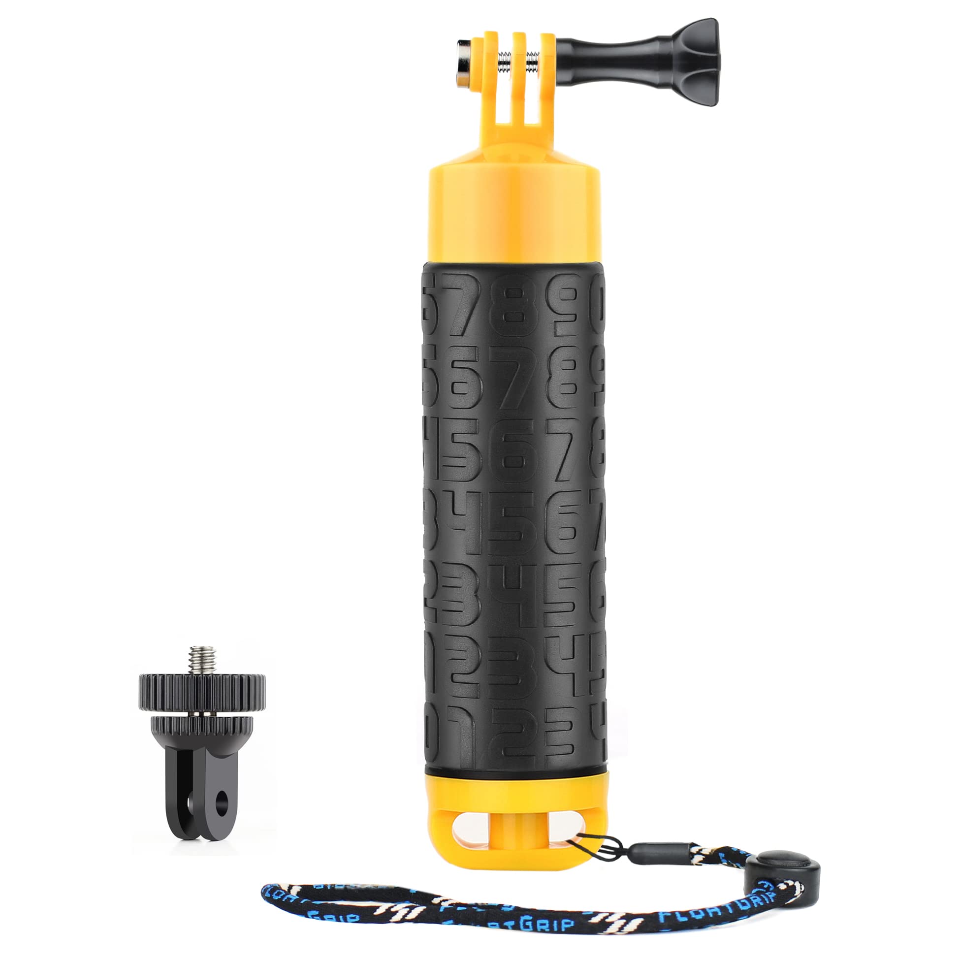 SOONSUN Floating Hand Grip Compatible with GoPro Hero 13 12 11 10 9 8 7 6 5 4 3, Session, Fusion, Max, Osmo Action 3 4, SJCAM, Action Camera Waterproof Handler Handle Mount Accessories