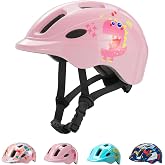 Favoto Kids Bike Helmet for Boys &amp; Girls, Ages 3-5, Adjustable, S | Meets CPSC &amp; CE Standards, sun visor, lightweight, size S fits 18.9-20.5 in, for toddlers, bike, scooter &amp; outdoors