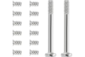 PATIKIL 60Pcs Computer Case Fan Screws Kit, #6-32 x 30mm & M5 x 8mm Long Short PC Cooling Fan Mount Screws for DIY Repair Mot