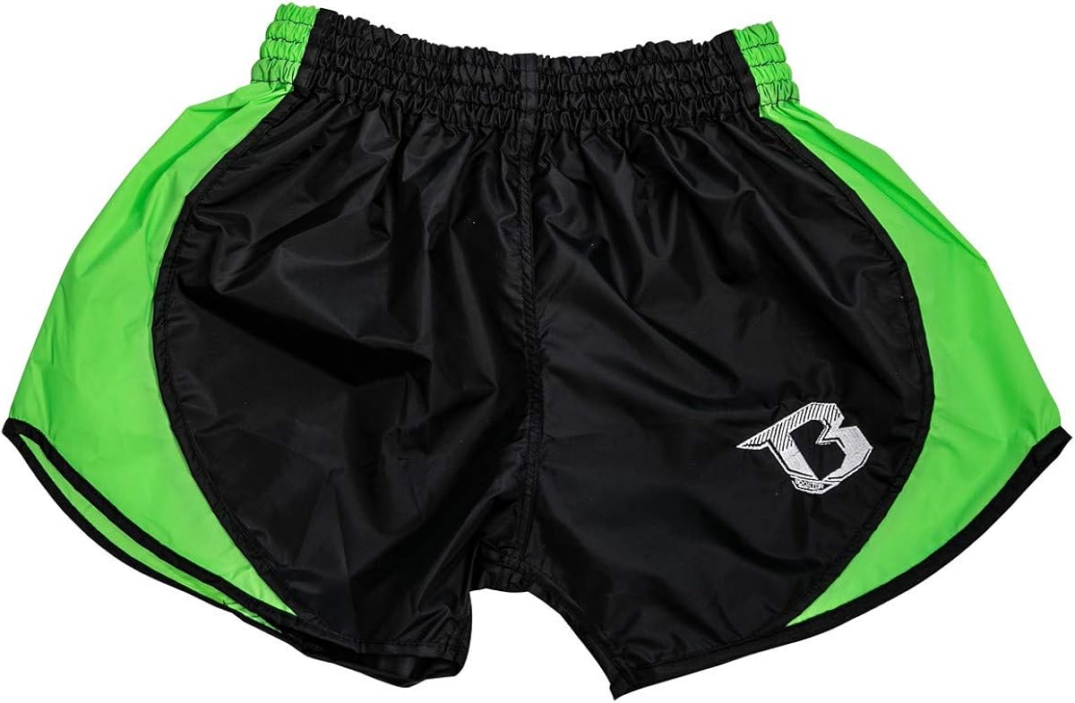 Booster Muay Thai Kick Boxing Shorts Retro Hybrid Black/Green for Men
