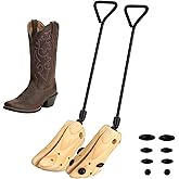 Unisex Pair of Professional Boot Stretcher Widener Shoe Stretcher,Wooden Cowboy Boots Tree for Wide Feet Women Men