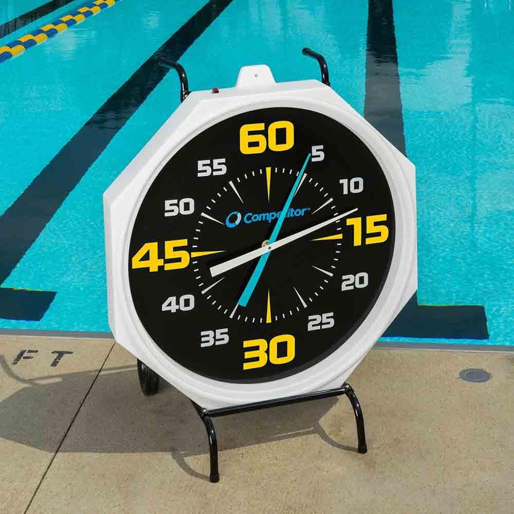 Competitor- Wall Mount 31 Inch Pace Clock Electric Model (Black Face)