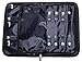 BBD Travel Jewelry Organizer Case for Security and Earrings Storage - Black