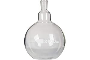 GSC International FFB2000-24-40 Flat Bottom Flask, 2000ml, 24/40 Ground Glass Joint