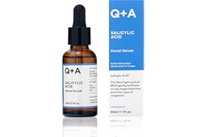 Q+A Salicylic Acid Serum (30ml), Exfoliating, Pore-Minimising and Oil-Controlling Face Serum for Blemish-Prone Skin, Skincare