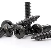 ReplacementScrews TV Stand Screws Compatible with ONN 100012587 | Complete Feet / Legs Screw Set, Black Plated, Metric Steel Screws, Two Sets to Fit Both Stand Versions, Pack of 10