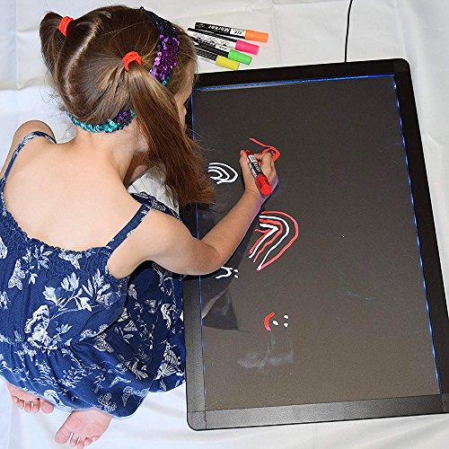 Sensory Acrylic LED Message Writing Board Illuminated Light Dry Erase
