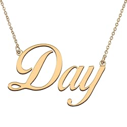 HUAN XUN Customized Custom Simple Any Name Necklace