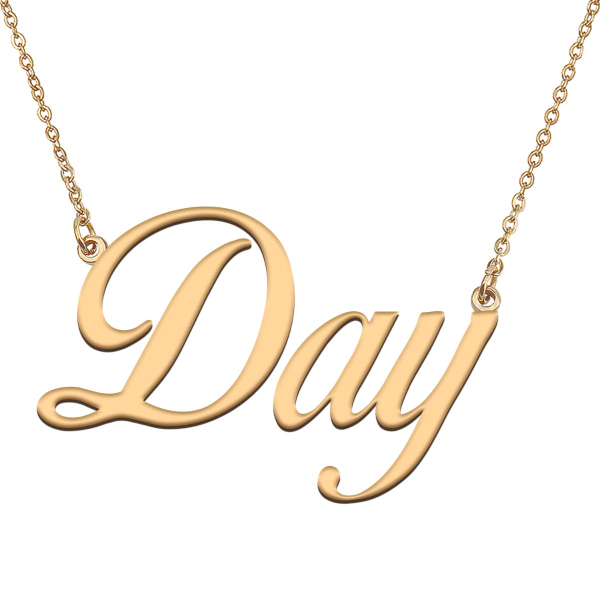 HUAN XUN Customized Custom Simple Any Name Necklace