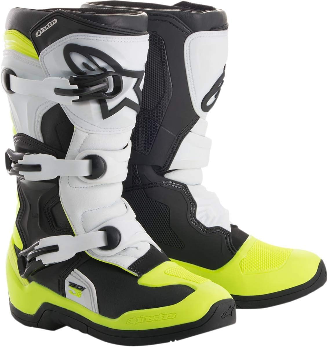 Alpinestars2014018-125-3 Tech 3S Boots Black/White/Yellow Sz 03