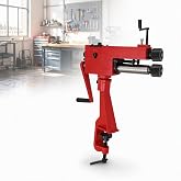 7'' Manual Bead Roller Heavy-Duty Steel Sheet Metal Tool for Crimping, Flanging, Edging &amp; Forming 0.03" Mild Steel Capacity 6 Die Sets
