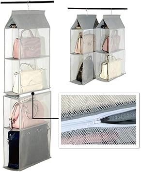 Yjdqygsnj Hangeaufbewahrung Schrank Multifunktions Abnehmbar Hangeregal Kleiderschrank Zum Kleiderschrank Lager Rucksack Platz Sparen Grau 133 5x40x16cm Amazon De Baumarkt