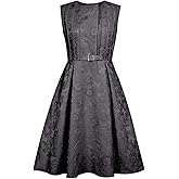 CHIC STAR Womens Embossed Jacquard Dress
