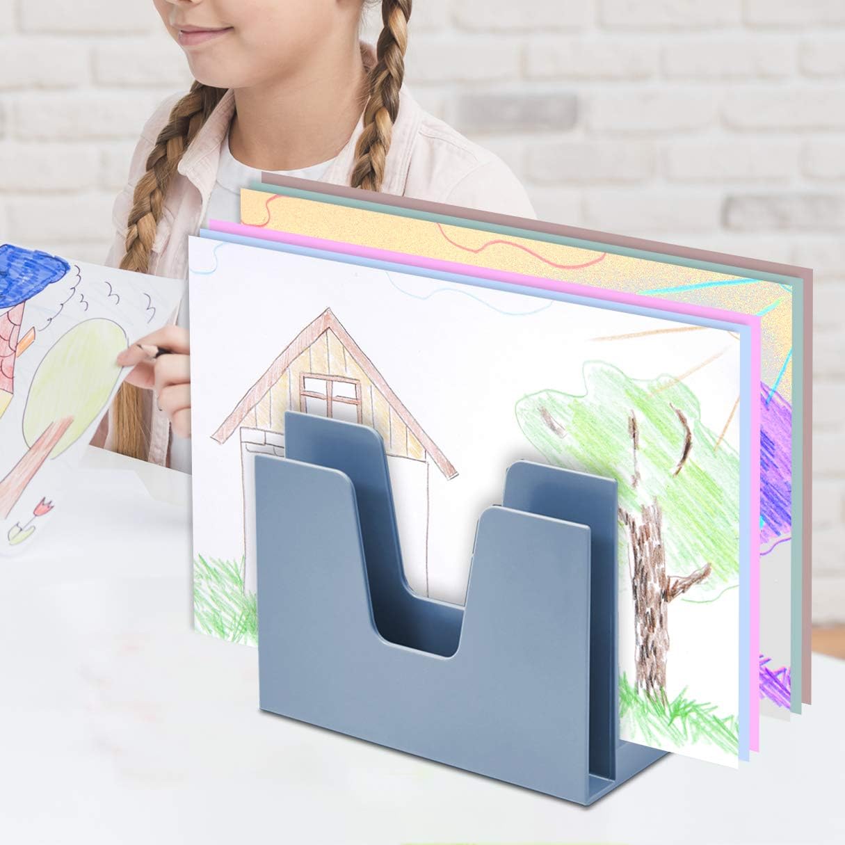 Acrimet 5 Section Incline File Sorter Organizer, Mail, Folder, Letter Desk Organizer - Image 5