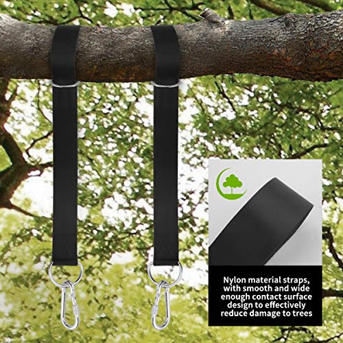 XBDUS Tree Swing Straps, 5ft Extra Long Hammock Straps Length Adjustable, 2200lbs Load Porch