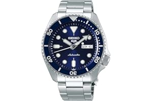SEIKO Automatic Watch for Men - 5 Sports - Day/Date Calendar, LumiBrite Hands and Markers, and Rotating Bezel, 100m Water-Resistant