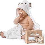 Serviette à capuche en bambou biologique de qualité supérieure ultra douce avec design unique – Serviettes de bébé hypoallerg