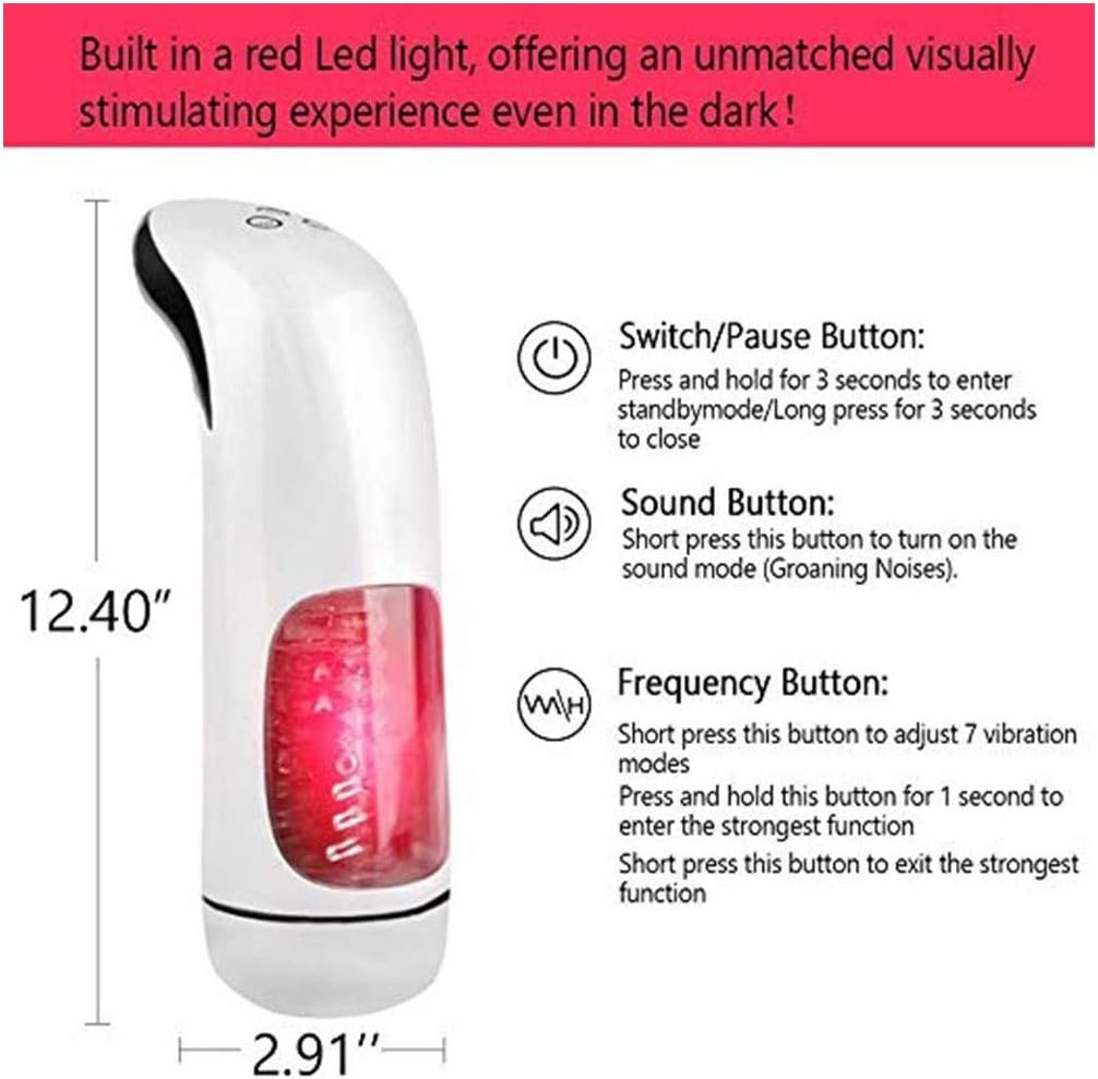 IJNBHU A-d-u-l-t Men Toys P`?cket Masturabation Automatic 7 Telescopic Pocket Massage Tool to Relieve Muscle Tension, Body Pain