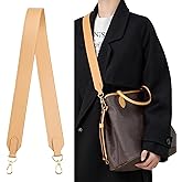 KIYOMIL Genuine Vachetta Leather Shoulder Bag Strap Crossbody Replacement for Neverful Tote Bag(BEESWAX-Width:1.5in&Length:37.8in)