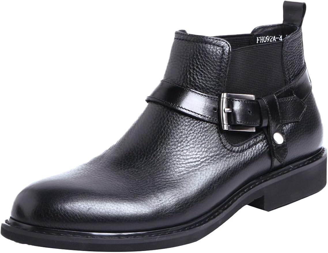 mens strap chelsea boots