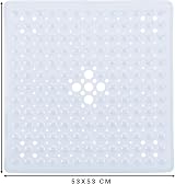Yorkshire Bedding Non Slip Shower Mat 53x53 cm Clear with Suction Cups view 2