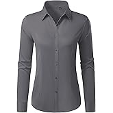 Button Down Shirts for Women Wrinkle Free Dress Shirt Classic Fit Long Sleeve Casual Business Blouse Work