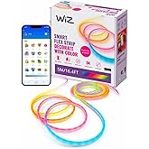 WiZ Connected Neon Smart Flex Strip – 16.4 ft (Two 8.2ft Strips), 16 Million Colors + Shades of White, Dynamic Light Scenes, Connects to Your Wi-Fi, Voice/App Control