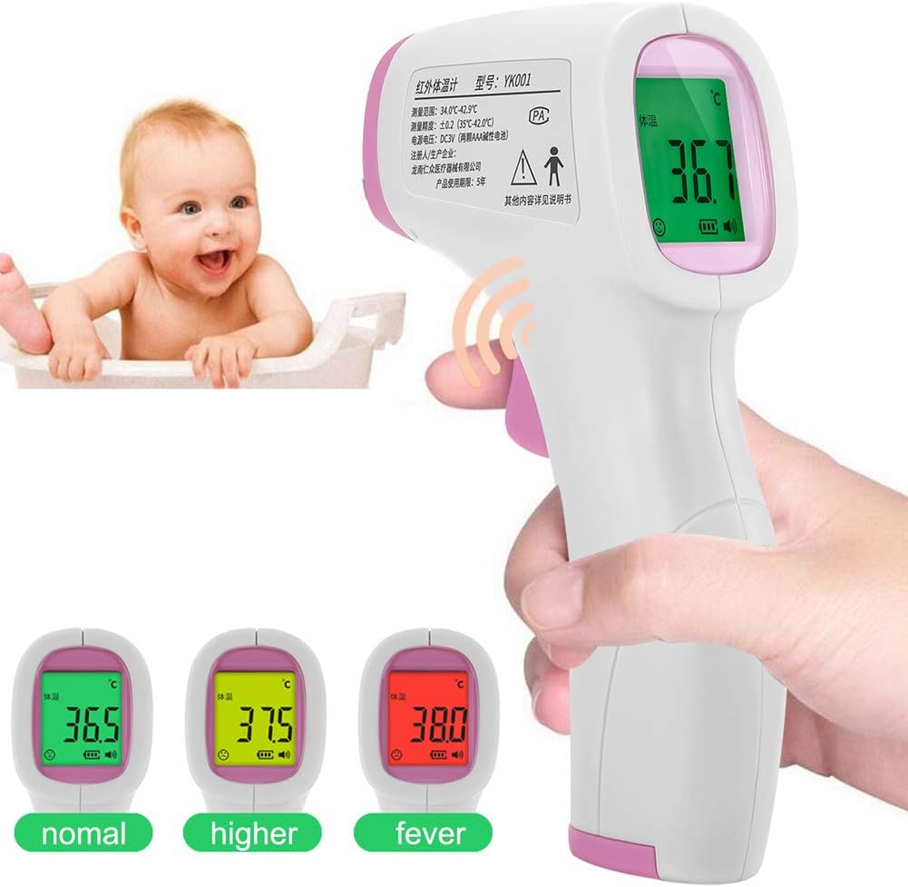 kangOnline Digital LCD Infrared Thermometer NO-contact Temperature Meter for Adult Baby