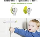 Keyupper Flow.Month 10 Pack Child Safety Locks No Tools Baby Cabinet Locks view 2