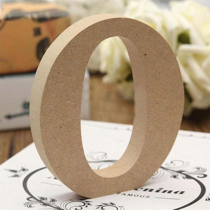 Freeas Dekorative Holz Buchstaben, hängende Wand 26 Buchstaben aus Holz Alphabet Wand Buchstaben für Kinder Baby Name Mädchen