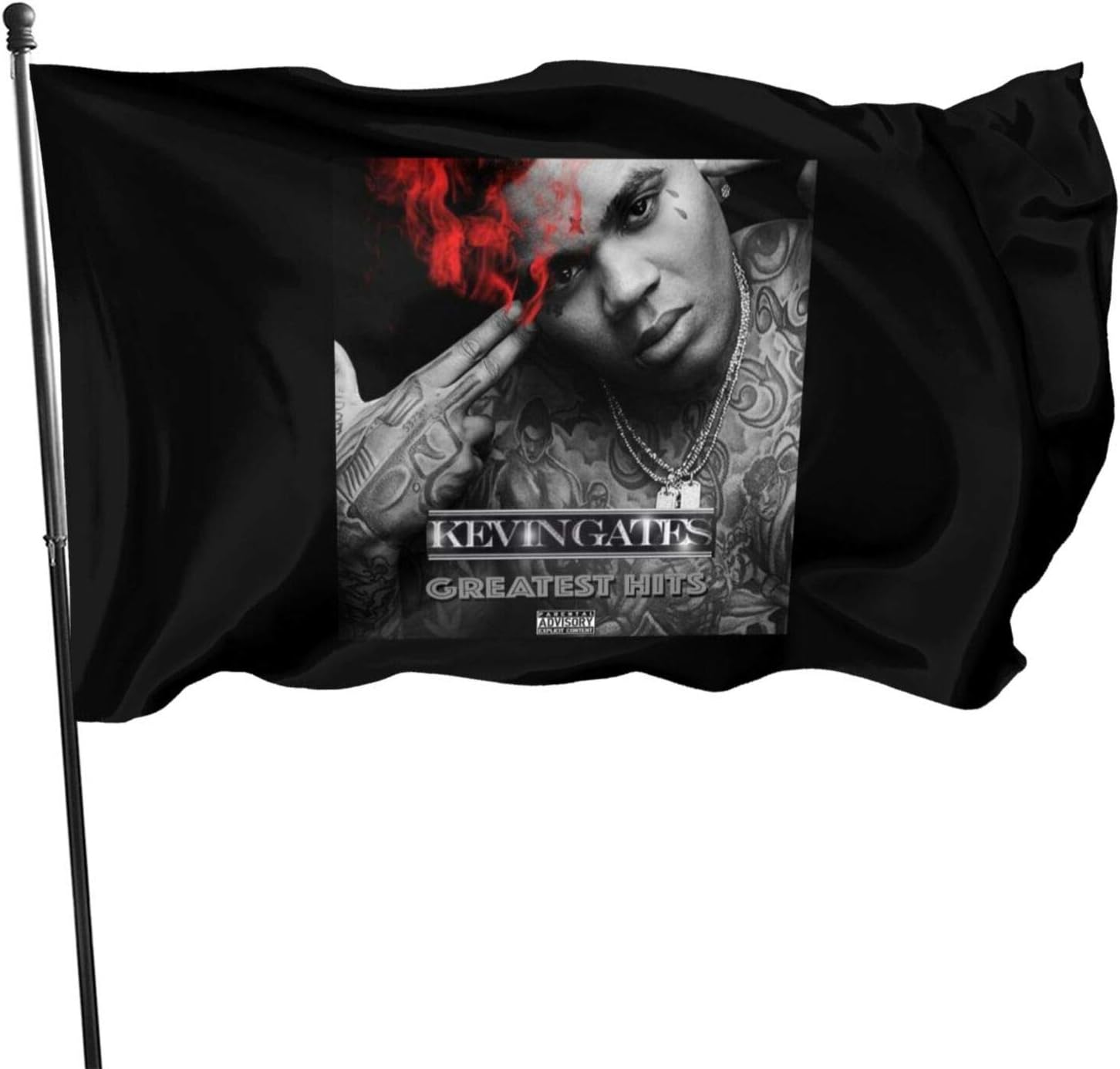 Lsjuee Kevin Gates Greatest Hits Logo Banderas con Estampado gráfico Amazon.es Jardín