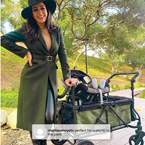 Jeep Deluxe Wrangler Stroller Wagon by Delta Children Includes Cooler