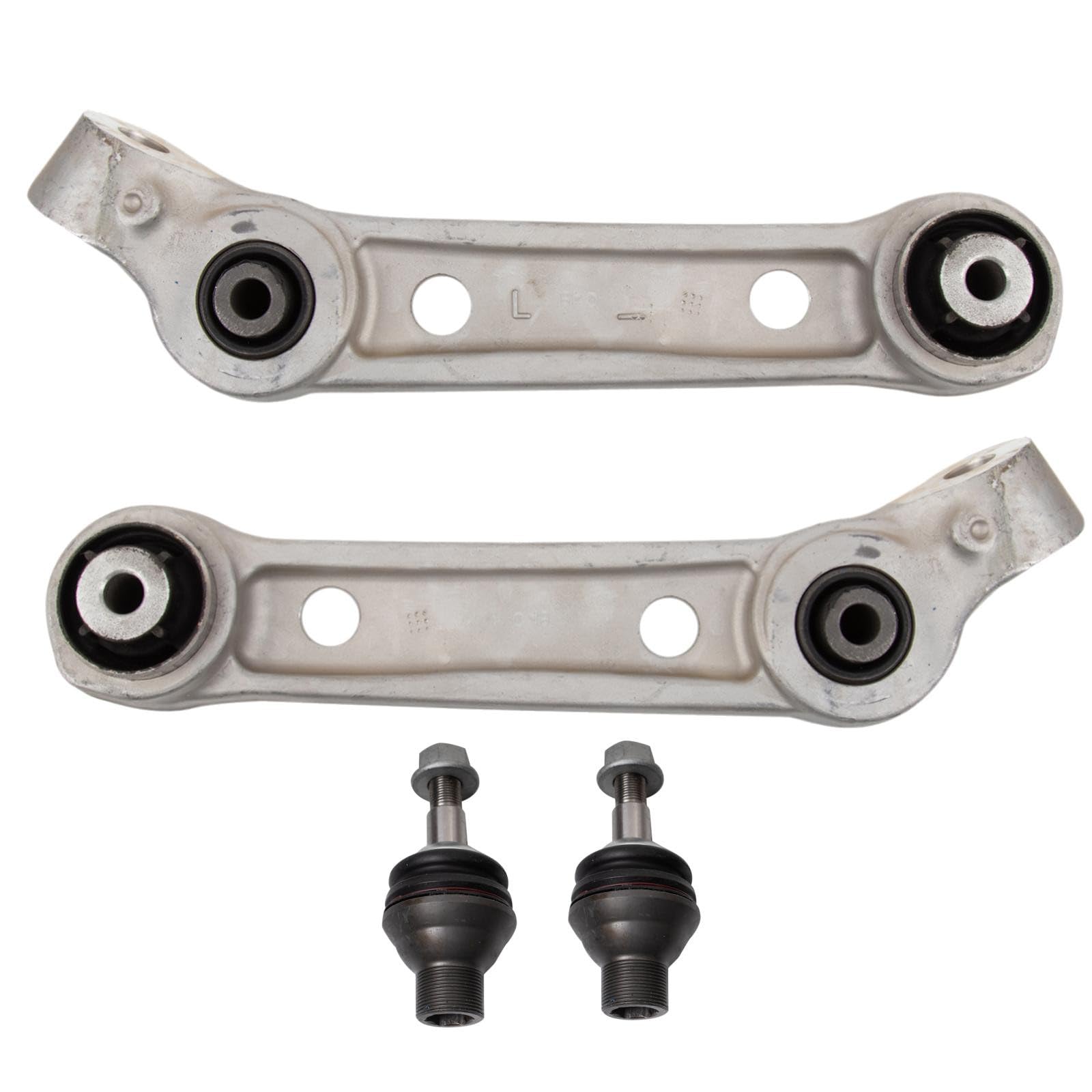 TRQ Front Lower Control Arm with Ball Joint Set 4 Piece Compatible with 2017-2020 BMW 530i xDrive 2017-2020 540i xDrive 2018 540d xDrive Image