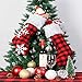 AerWo 2pcs Buffalo Plaid Christmas Stockings, Red and Black Buffalo Check Christmas Stocking, Triple Layers Christmas Snowflake Stockings with Faux Fur Cuff, 18 inch