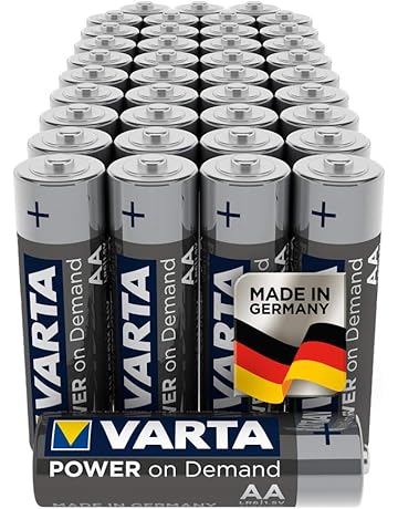 VARTA Power On Demand - Pilas alcalinas AA / LR6 / Mignon (pack de 40 unidades, 1.5 V)