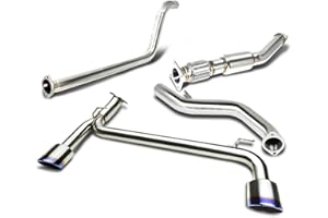 DNA MOTORING CBE-DNSRT4-D-BT Stainless Steel Cat Back Exhaust System [Compatible with 03-05 Dodge Neon SRT-4]