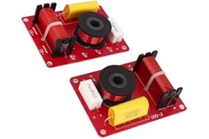 VekAuto 2 Pcs 100W 2-Way Speaker System Audio Crossover Filters Frequency Distributor Auto Accessories