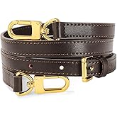 BEUDW Vachetta Leather Adjustable Crossbody Strap for Leather Shoulder Strap Belt Replacement Suitable for L V Handbags